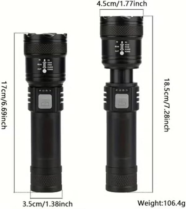 61Fu+CTiWkL._AC_SY679_ TY-908 LED Flashlight 1200 Lumens